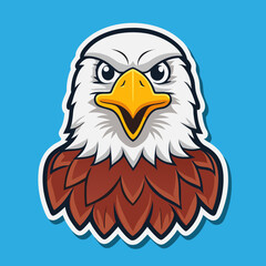 american eagle with blue eyes