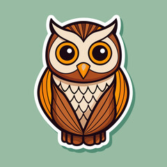 owl on a white background