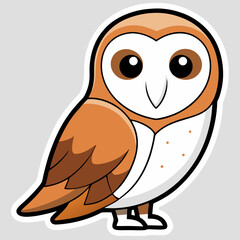 cartoon, owl, bird, animal, vector, illustration, cute, funny, character, art, fun, design, icon, drawing, eyes, nature, comic, eye, monster, happy, wild, wing, brown, love