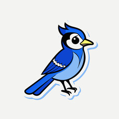 blue bird on a branch