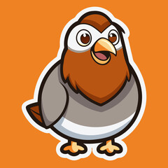 bird, cartoon, animal, illustration, cute, vector, funny, penguin, character, robin, twitter, christmas, 3d, chicken, fun, nature, beak, art, design, icon, owl, blue, crazy, wing, duck