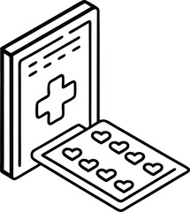 Medical Document with Heart Icon