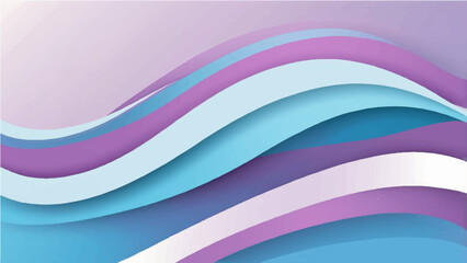 Abstract Blue, purple  Wave Background with Flowing Lines and Modern Design