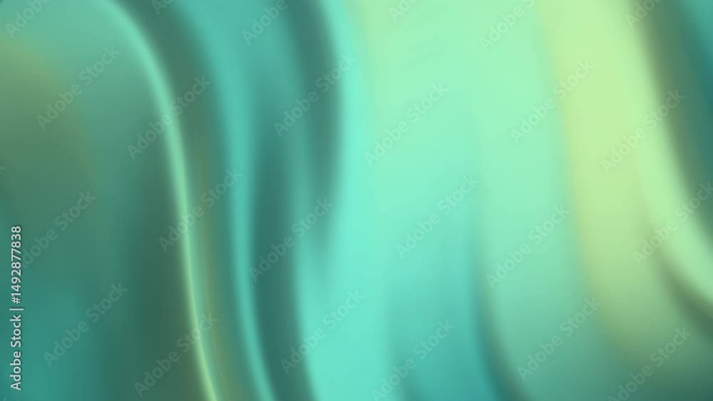 Aufkleber abstract teal and green gradient background with wavy, flowing lines. smooth, seamless texture. idea