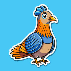 cartoon chicken with a smile