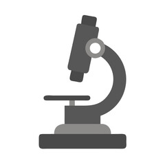 Isolated Microscope on White Background Scientific Illustration