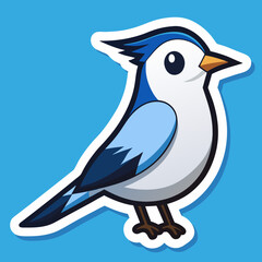 blue bird vector illustration