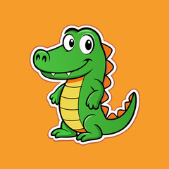 funny crocodile cartoon