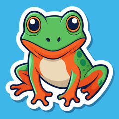 green frog cartoon