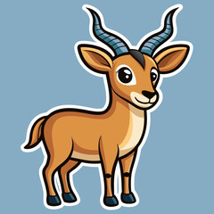 vector illustration of a deer