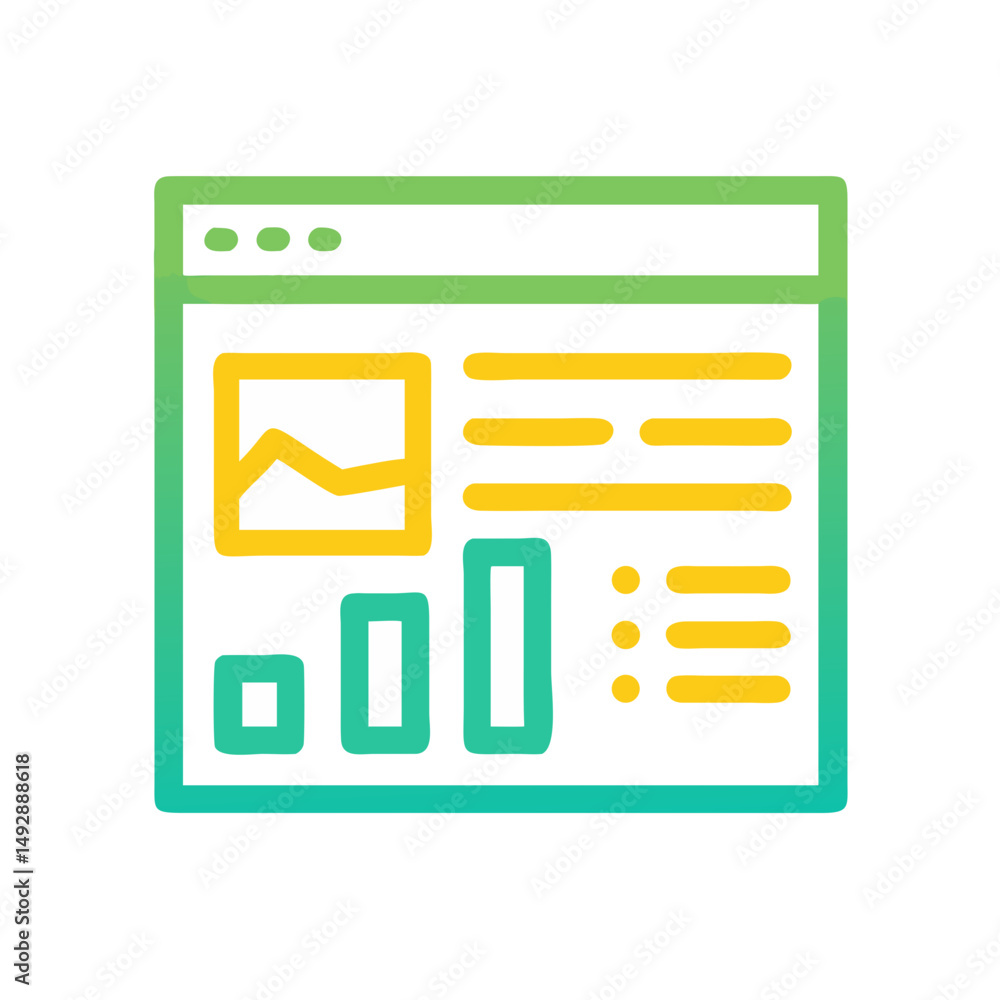 Aufkleber webpage dashboard with charts representing business financial data