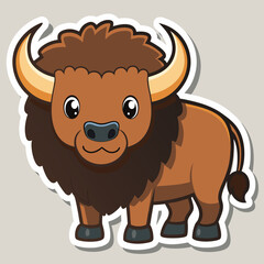 vector illustration of cartoon sheep