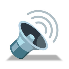 blue megaphone icon