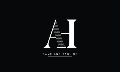 AH, HA Abstract Letters Logo Monogram