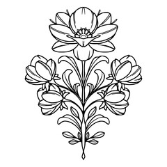 ornate floral motif illustration