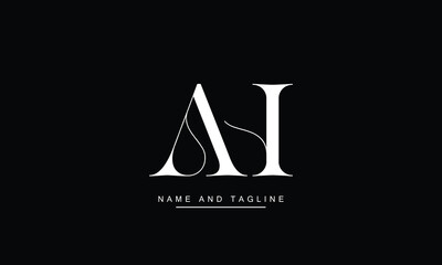 AH, HA Abstract Letters Logo Monogram