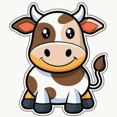 funny cow cartoon