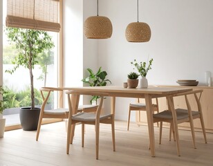 Modern Rustic Living Room – Wood Accents and Minimalist Furniture