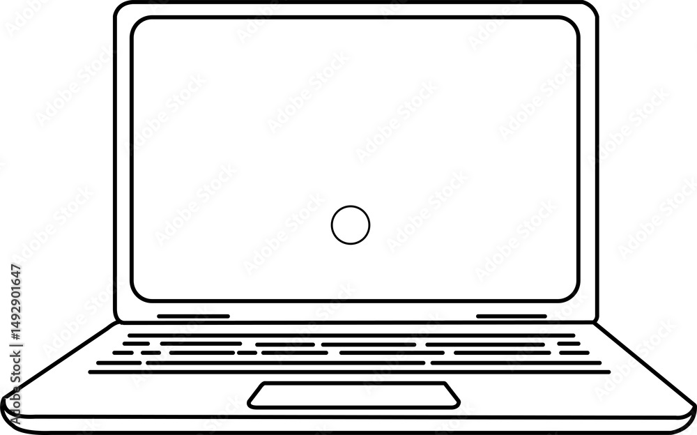 Poster simple laptop wireless connection icon design pink screen modern technology digital device internet 