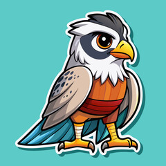 eagle cartoon waving