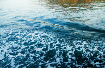 blue sea water surface with ripples