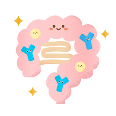 腸内にいるかわいいビフィズス乳酸菌