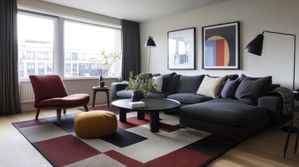 Modern living room interior design