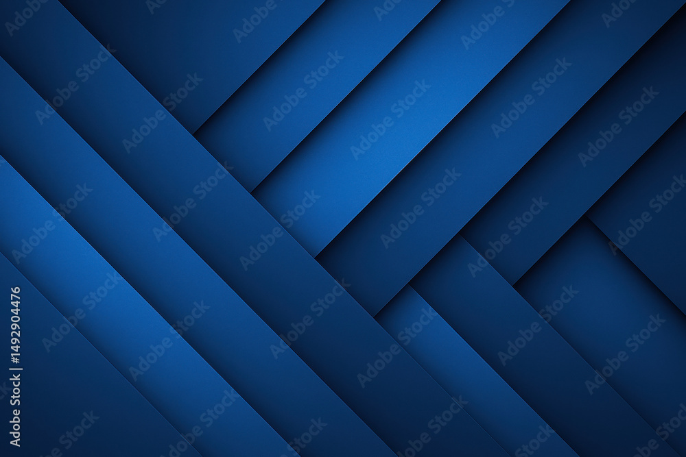 Aufkleber this abstract composition symbolizes innovation and strategy through overlapping diagonal blue layer