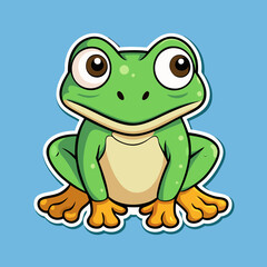 funny frog cartoon