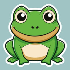 green frog cartoon