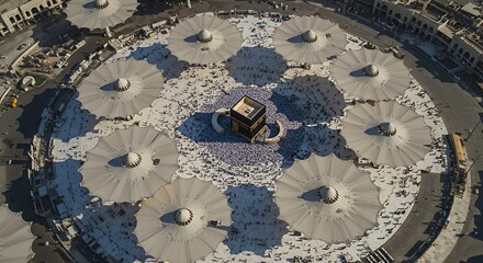 Kaaba, Mecca, Saudi Arabia - Aerial View