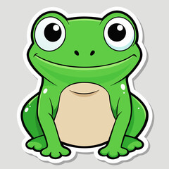 green frog cartoon