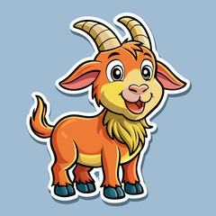 cartoon, animal, illustration, vector, christmas, cow, dog, reindeer, deer, mammal, farm, baby, character, comic, cute, drawing, brown, funny, cheerful, smile, isolated, bull, rudolph, goat, art