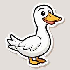 duck on white
