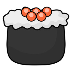 Sushi Cute Illustration Set 