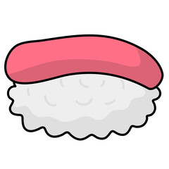 Sushi Cute Illustration Set 