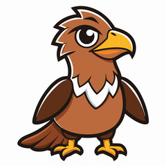 eagle cartoon waving