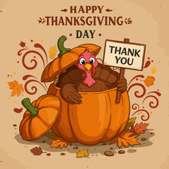 A collection of fun and colorful Thanksgiving-themed turkey images.