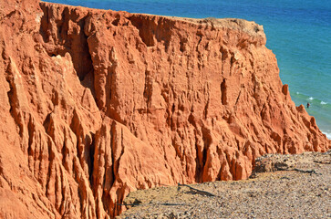 Rote Klippen an der Algarve