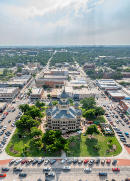 City of Denton, TX from Above