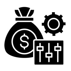 Budget Adjustment  Icon Element For Design	