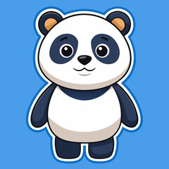 panda, bear, animal, cartoon, cute, illustration, baby, vector, black, zoo, fun, character, white, mammal, wild, smile, isolated, bamboo, wildlife, china, drawing, funny, art, happy, toy