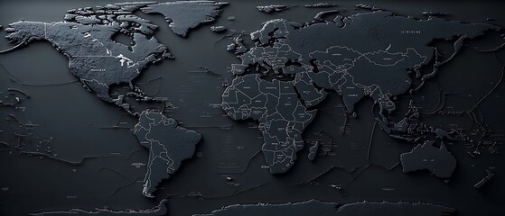 Detailed world map