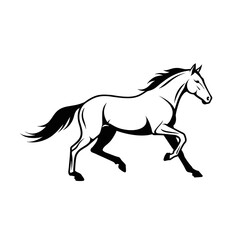 Collection of dynamic horse profile icons.