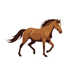 Collection of dynamic horse profile icons.