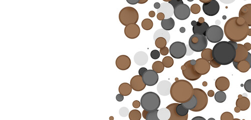  Multicolored confetti on white