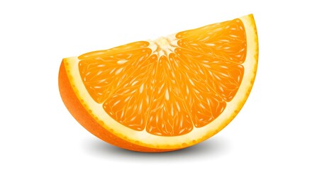 Juicy Orange Slice Vibrant Citrus Fruit, Healthy Vitamin C