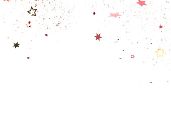 Festive Celestial Cascade: Mesmerizing 3D Illustration of Descending Christmas Stars