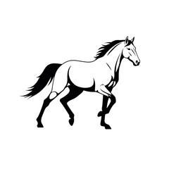 Equine-themed vector icons in black and brown.