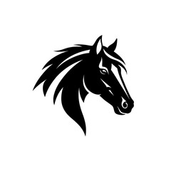 Equine-themed vector icons in black and brown.